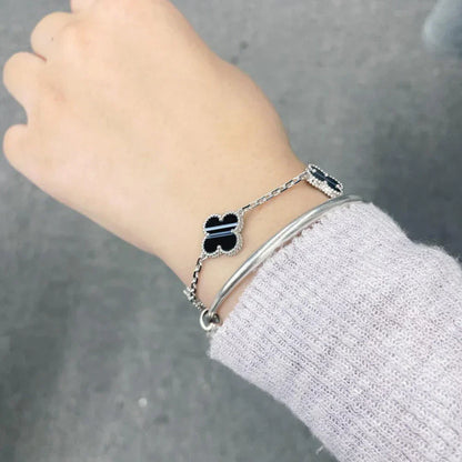 [Glow Jewelry]New  CLOVER 5 MOTIF PULSAR STONE BRACELET COLLECTION