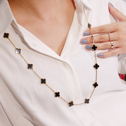 [Glow Jewelry]CLOVER 20 MOTIFS ONYX ROSE GOLD