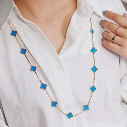 ¡®Glow Jewelry¡¯CLOVER 20 MOTIFS TURQUOISE GOLD