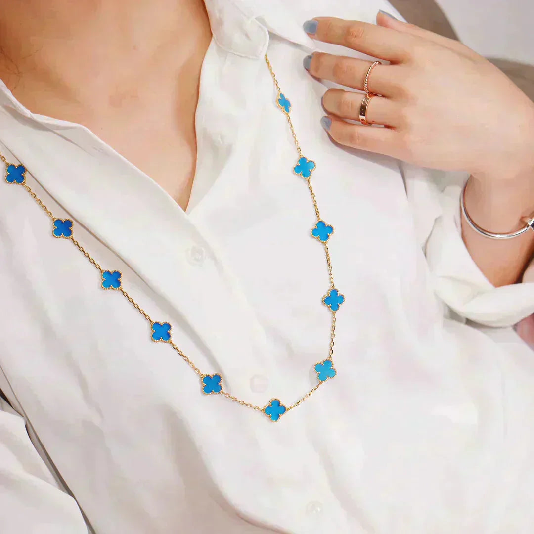 ¡®Glow Jewelry¡¯CLOVER 20 MOTIFS TURQUOISE GOLD