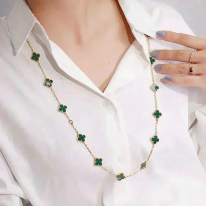 ¡®Glow Jewelry¡¯CLOVER 20 MOTIFS MALACHITE GOLD