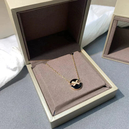 [Glow Jewelry]JEUX DE ROSE GOLD DIAMOND NECKLACE