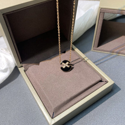 [Glow Jewelry]JEUX DE PINK GOLD DIAMOND NECKLACE