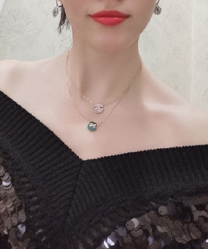 [Glow Jewelry]JEUX DE ROSE GOLD DIAMOND NECKLACE