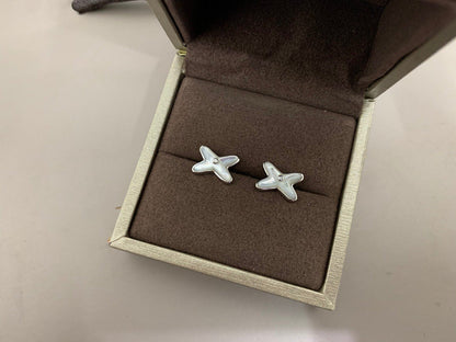 ¡®Glow Jewelry¡¯JEUX DE WHITE MOP SILVER DIAMOND EARRINGS