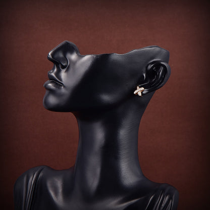 [Glow Jewelry]JEUX DE GOLD DIAMOND EARRINGS