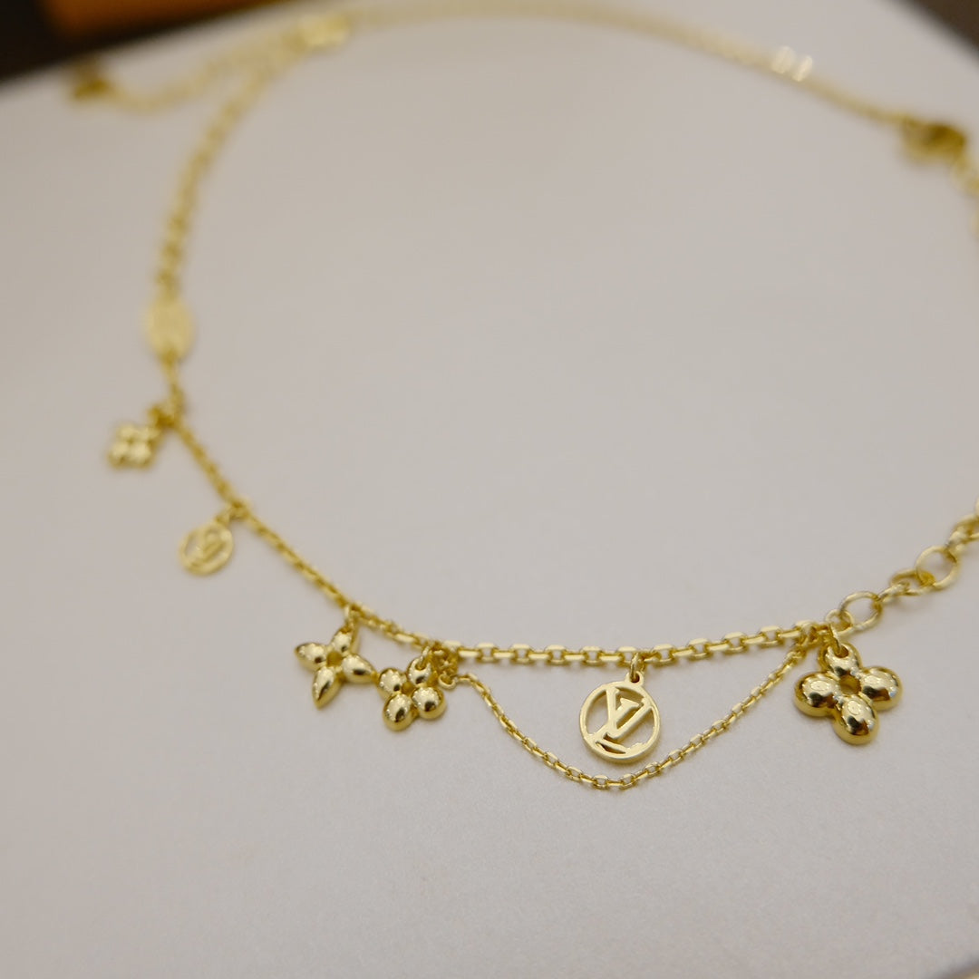 ¡®Glow Jewelry¡¯BLOOMING SUPPLE NECKLACE BRASS