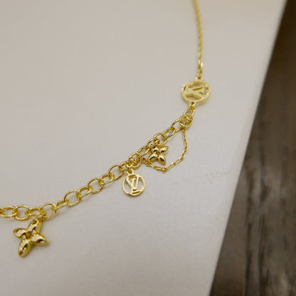 [Glow Jewelry]BLOOMING SUPPLE NECKLACE BRASS