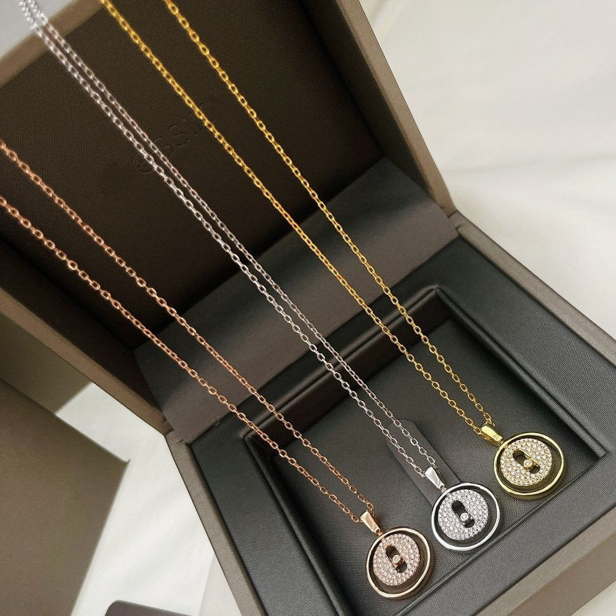[Glow Jewelry]LUCKY MOVER PM PAVED NECKLACE