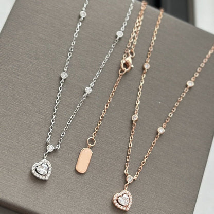 [Glow Jewelry]JOY HEART DIAMOND NECKLACE