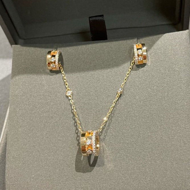 [Glow Jewelry]CHAIN MOVE ROMANE PEDAND NECKLACE