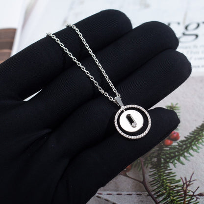 [Glow Jewelry]LUCKY MOVE PM NECKLACE SILVER DIAMOND