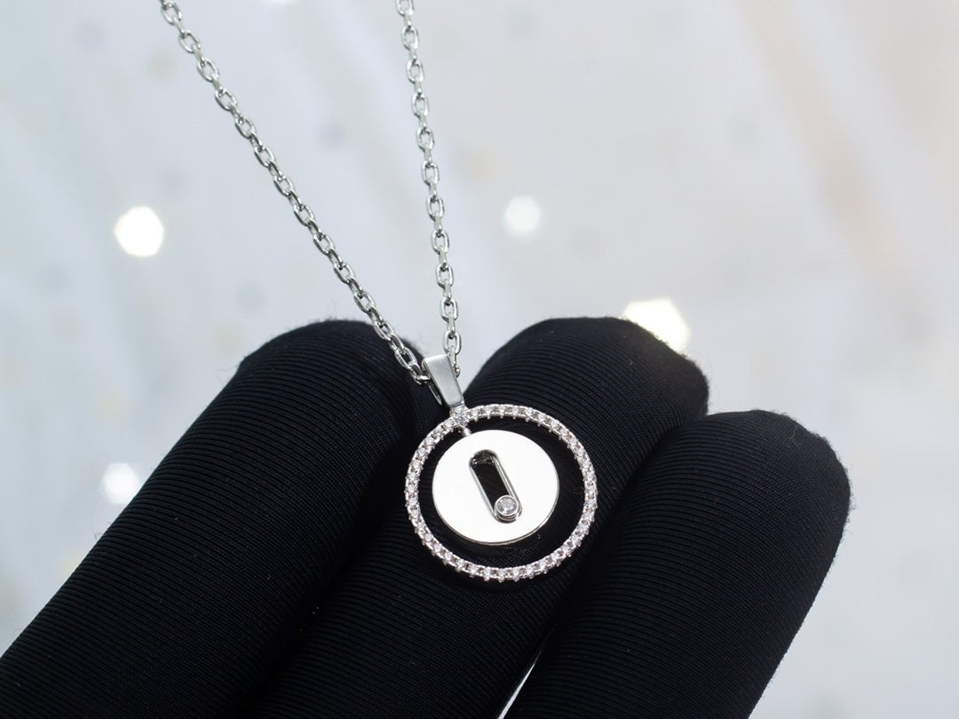 [Glow Jewelry]LUCKY MOVE PM NECKLACE SILVER DIAMOND