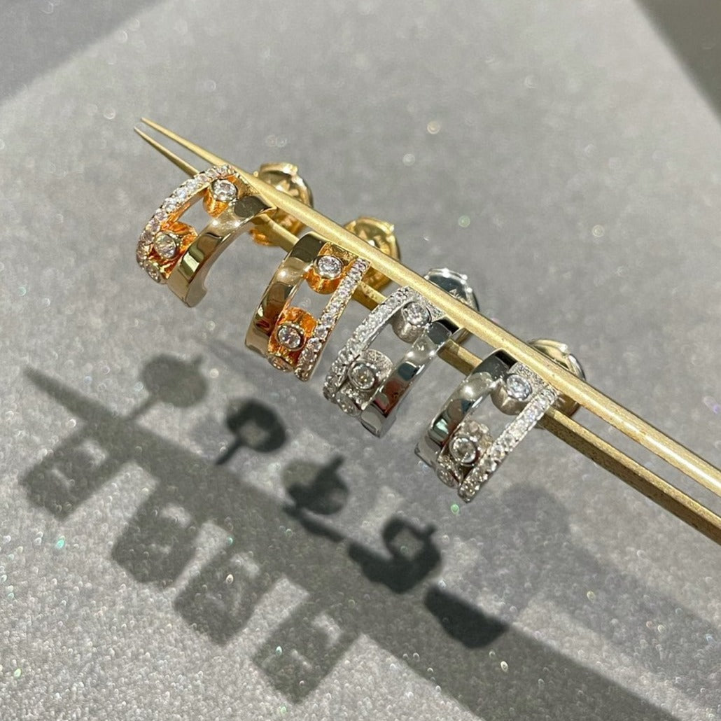 [Glow Jewelry]MOVE ROMANE EARRINGS DIAMOND