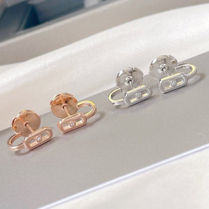 [Glow Jewelry]CREOLES MOVE UNO MINI 1 DIAMOND EARRINGS