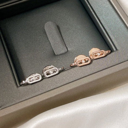 [Glow Jewelry]CREOLES MOVE UNO MINI 1 DIAMOND EARRINGS
