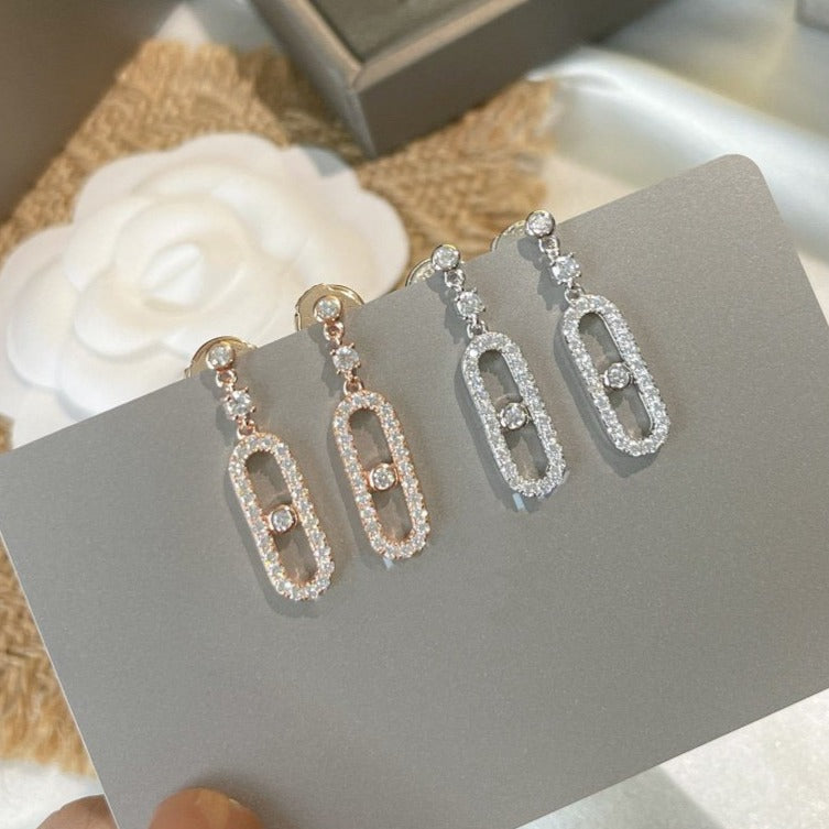 [Glow Jewelry]DORMEUSES MOVE UNO DIAMOND EARRINGS