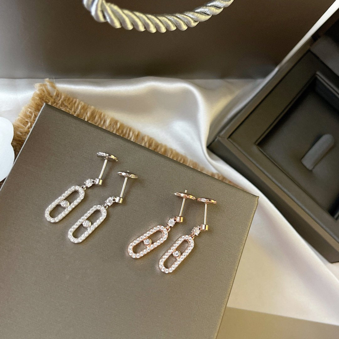 [Glow Jewelry]DORMEUSES MOVE UNO DIAMOND EARRINGS