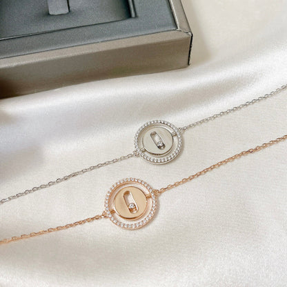 [Glow Jewelry]LUCKY MOVE PAVED DIAMOND BRACELET