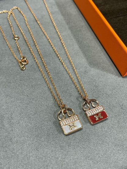 ¡®Glow Jewelry¡¯H CIRCE MOISSANITE PENDANT NECKLACE GOLD