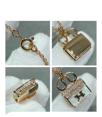 [Glow Jewelry]H CIRCE MOISSANITE PENDANT NECKLACE GOLD