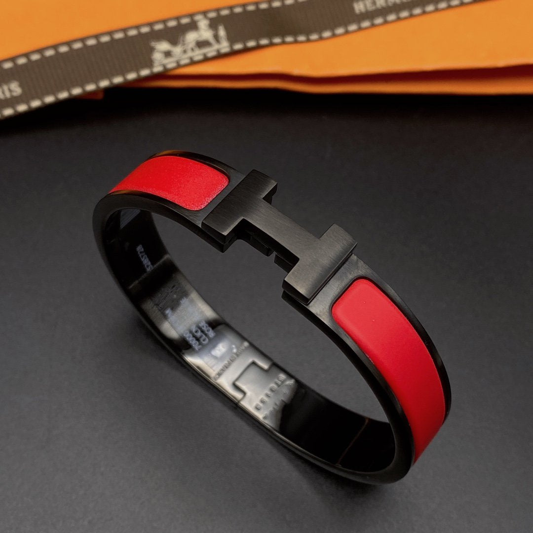 Glow Jewelry CLIC HM SO ブラックレッドブレスレット