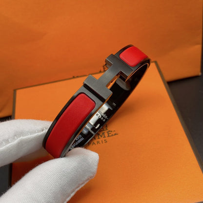 Glow Jewelry CLIC HM SO ブラックレッドブレスレット