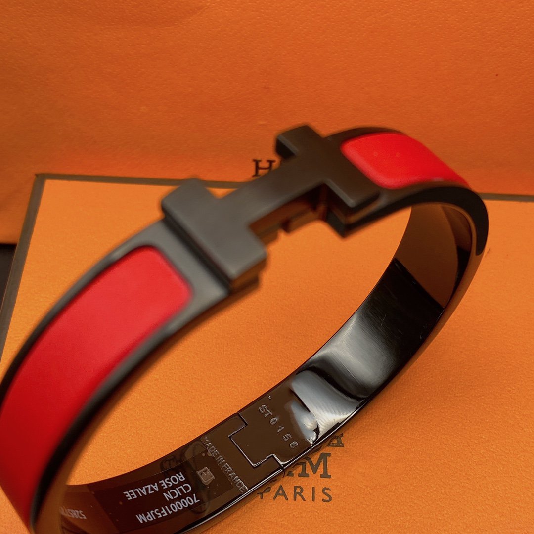 Glow Jewelry CLIC HM SO ブラックレッドブレスレット