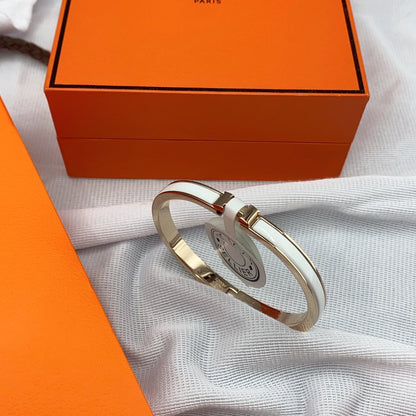 ¡®Glow Jewelry¡¯CLASSIC HM CLIC WHITE 8MM ENAMEL BRACELET