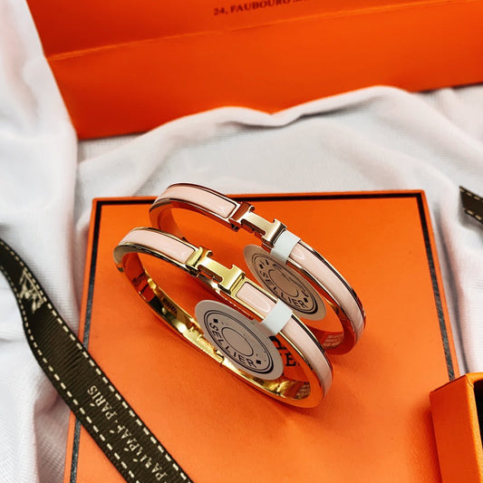 [Glow Jewelry]CLASSIC HM CLIC  PINK 8MM ENAMEL BRACELET