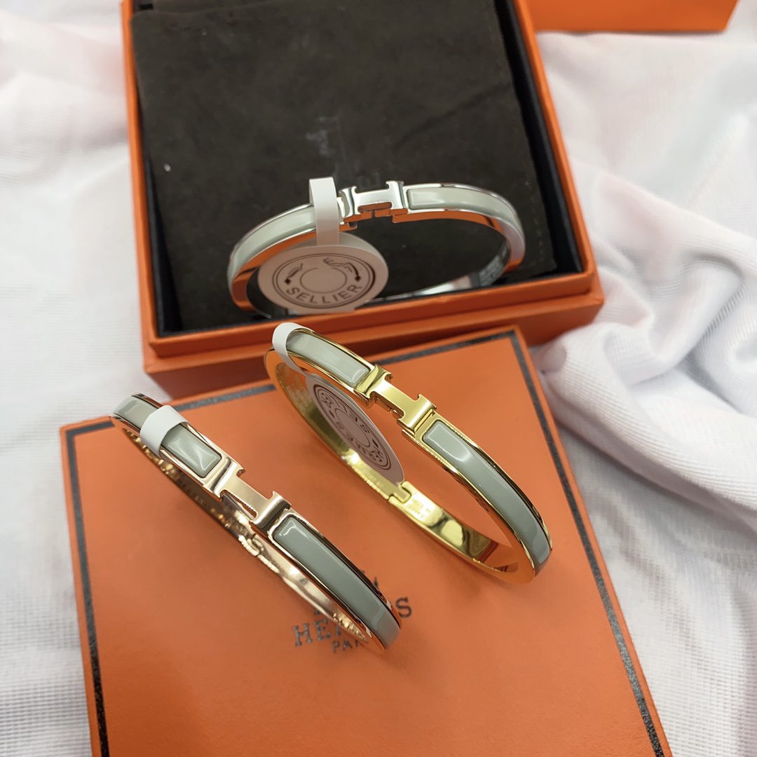 グロウジュエリー クラシック HM クリック グリーン 8MM エナメルブレスレット