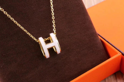 ¡®Glow Jewelry¡¯HM CLIC YELLOW ENAMEL GOLD NECKLACE
