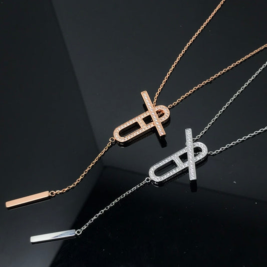 [Glow Jewelry]HM NECKLACE PLATINUM ROSE GOLD DIAMOND