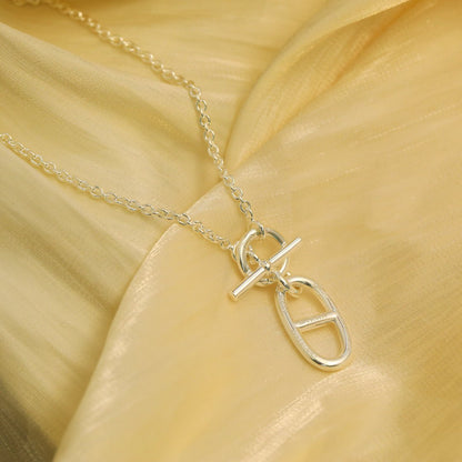 [Glow Jewelry]HM CHAINE D'ANCRE PENDANT NECKLACE STERLING SILVER