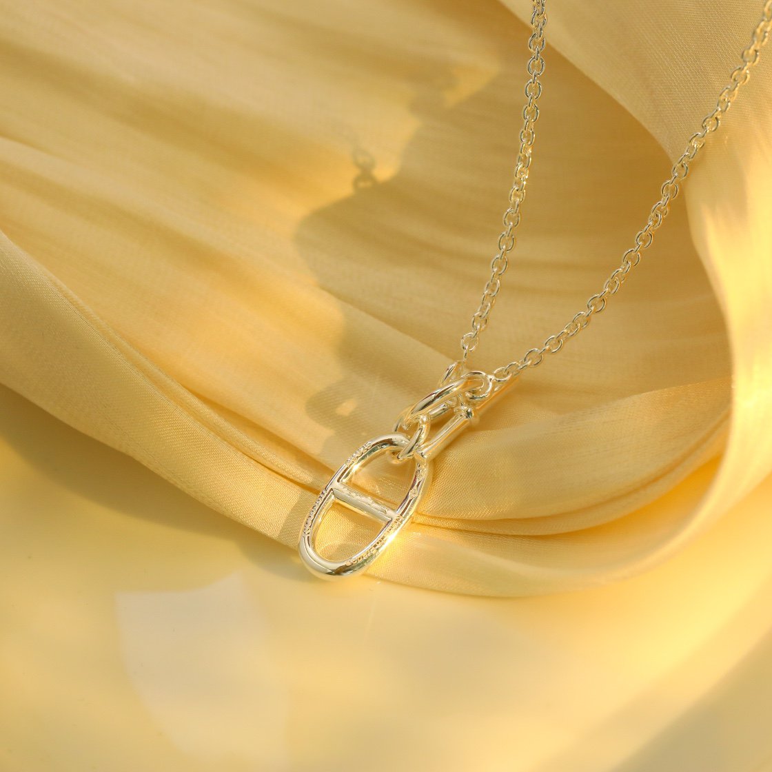[Glow Jewelry]HM CHAINE D'ANCRE PENDANT NECKLACE STERLING SILVER