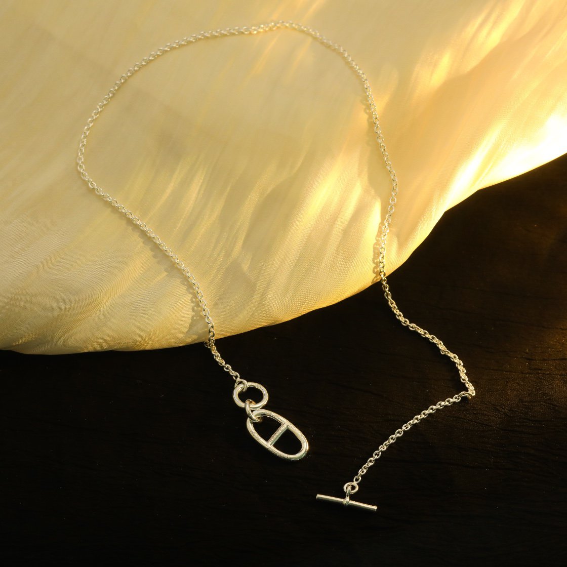 [Glow Jewelry]HM CHAINE D'ANCRE PENDANT NECKLACE STERLING SILVER