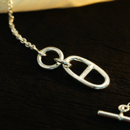 [Glow Jewelry]HM CHAINE D'ANCRE PENDANT NECKLACE STERLING SILVER