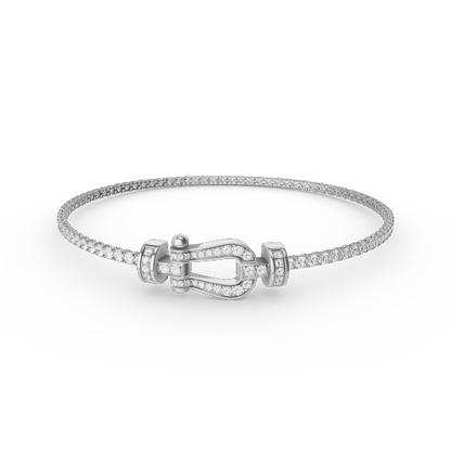 [Glow Jewelry]FORCE  HORSESHOE  DIAMOND TENNIS BRACELET