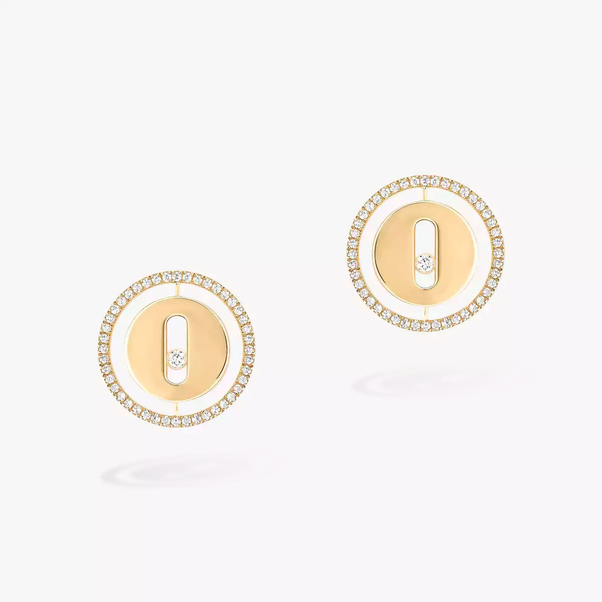 [Glow Jewelry]Lucky Move Diamond Earrings