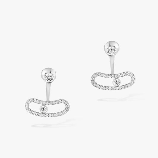 [Glow Jewelry]MOVE UNO SILVER DIAMOND EARRINGS