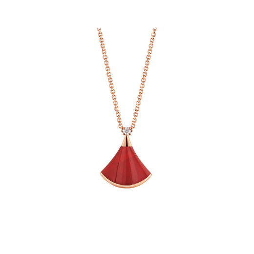 [Glow Jewelry]DREAM NECKLACE CARNELIAN 1 DIAMOND