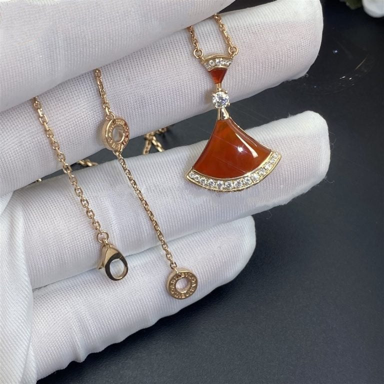 [Glow Jewelry]DREAM NECKLACE CARNELIAN DIAMOND