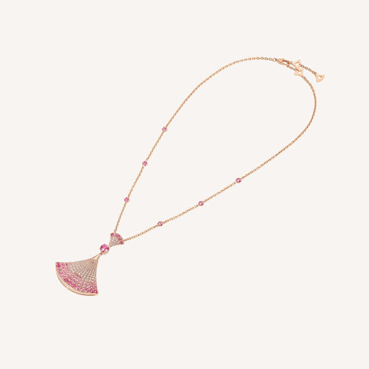 [Glow Jewelry]DREAM NECKLACK DIAMOND PINK GOLD