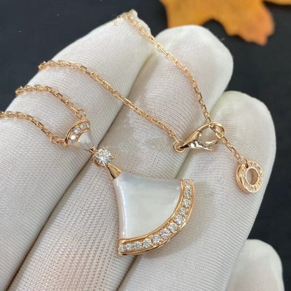 [Glow Jewelry]DREAM NECKLACE MOP PINK GOLD DIAMOND
