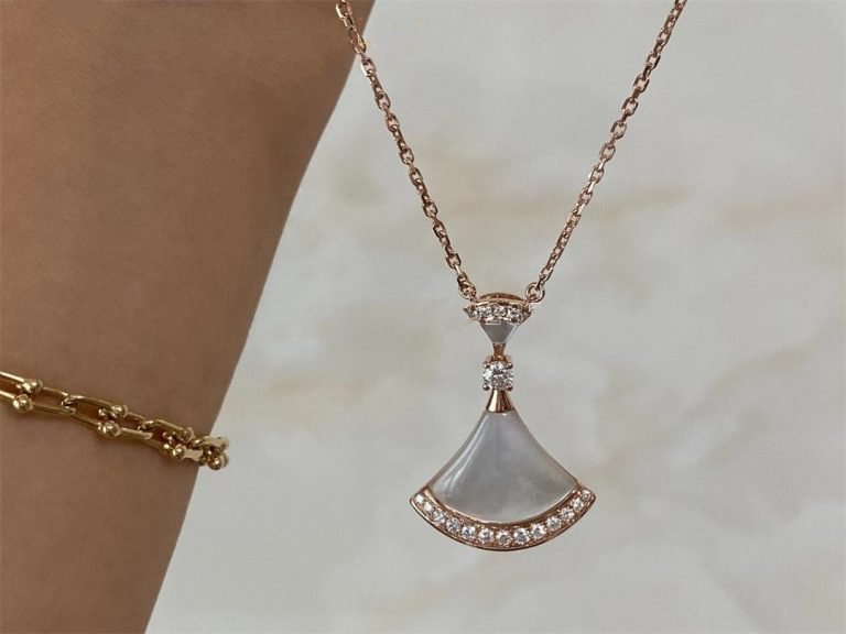 [Glow Jewelry]DREAM NECKLACE MOP PINK GOLD DIAMOND