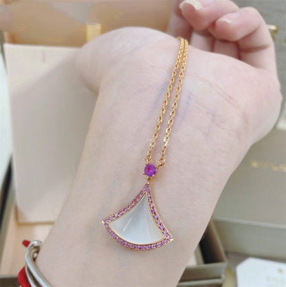 [Glow Jewelry]DREAM NECKLACE MOP DIAMOND PINK