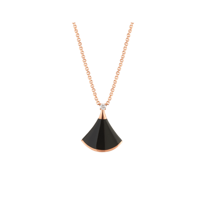 [Glow Jewelry]DREAM NECKLACE ONYX 1 DIAMOND