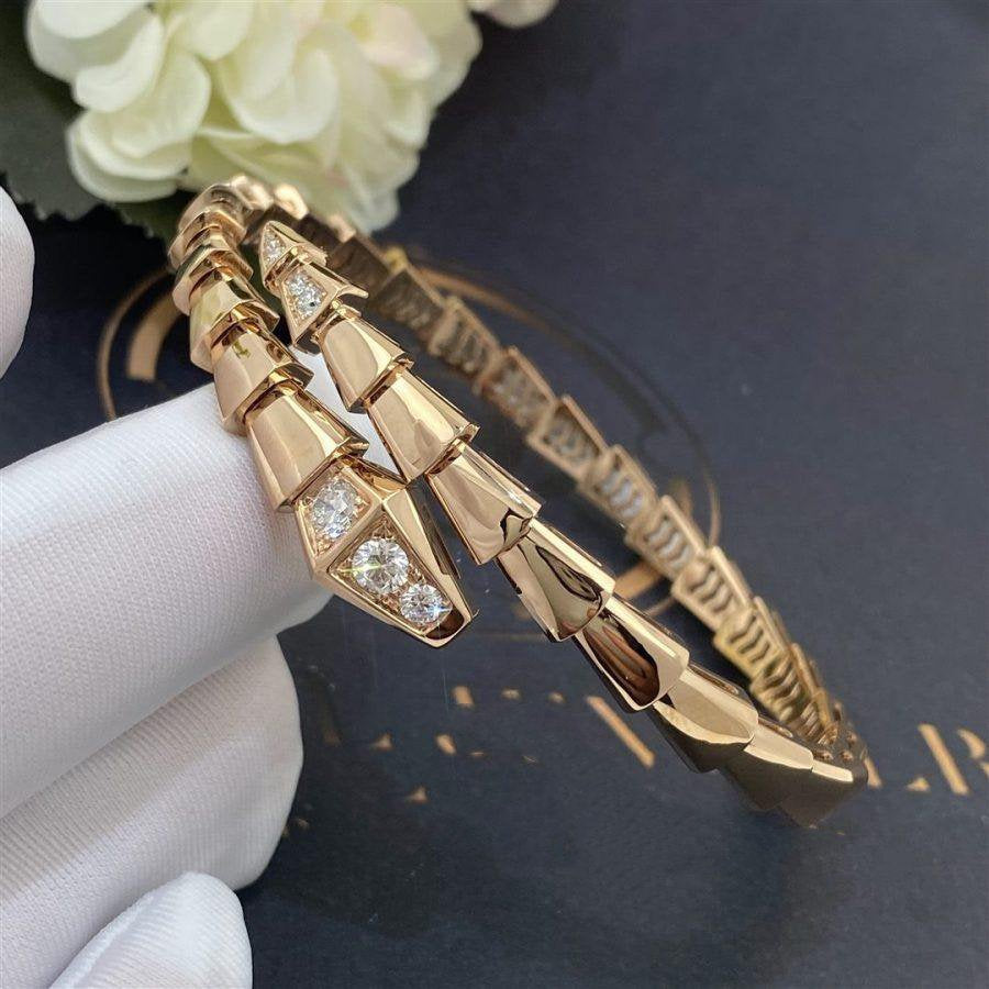 [Glow Jewelry]SERPENTI BRACELET DIAMONDS PINK GOLD