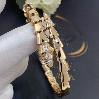 [Glow Jewelry]SERPENTI BRACELET DIAMONDS PINK GOLD