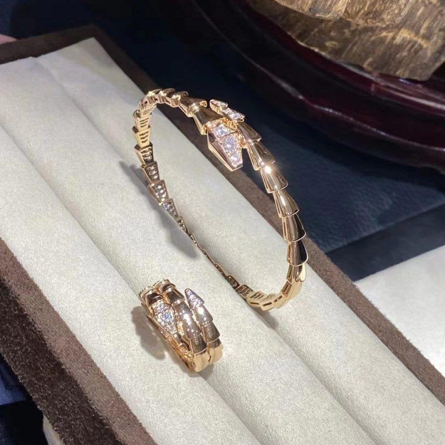 [Glow Jewelry]SERPENTI BRACELET DIAMONDS PINK GOLD